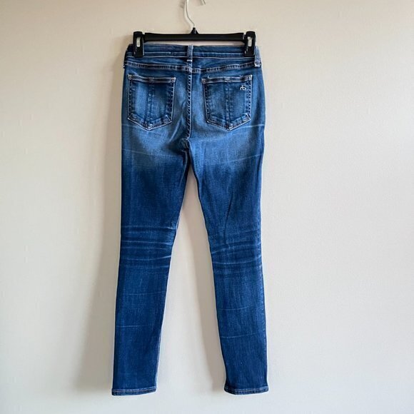 Rag & Bone W1502K520 Kensington Skinny Jeans Womens Size 27 Medium Wash Denim - Picture 6 of 8
